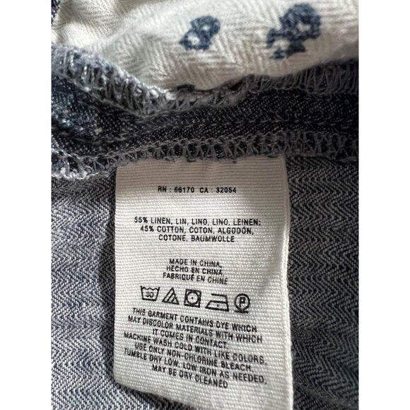 Pilcro & The Letterpress Womens Chambray Wide-Leg Pants Size 8 - Picture 8 of 12